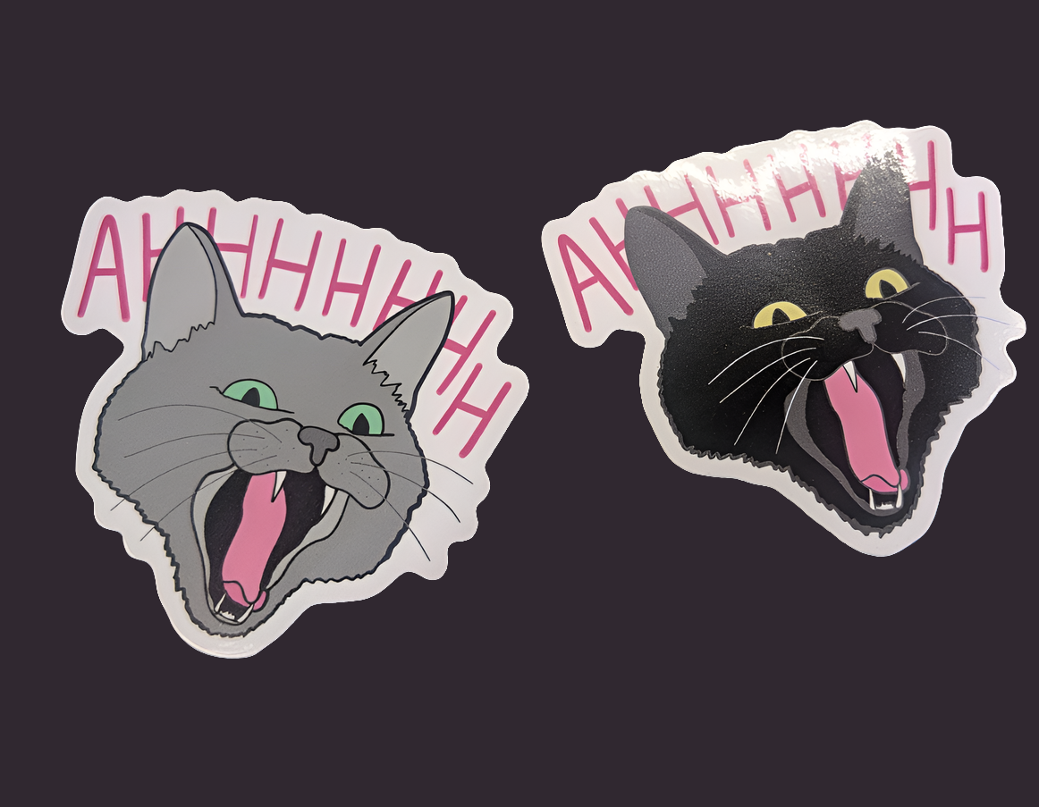 AHHHHHHH Cat Sticker