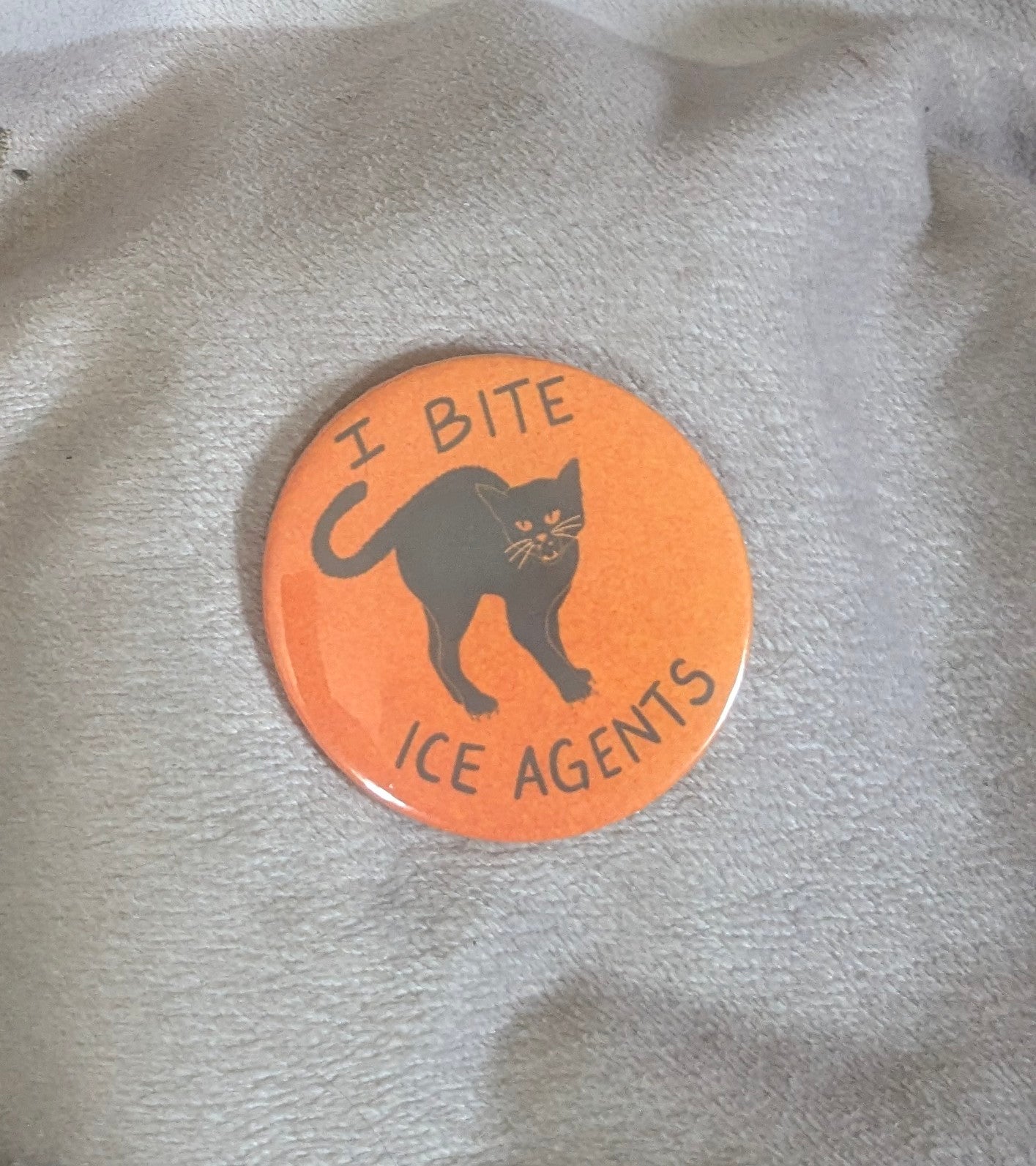 I Bite ICE Agents button