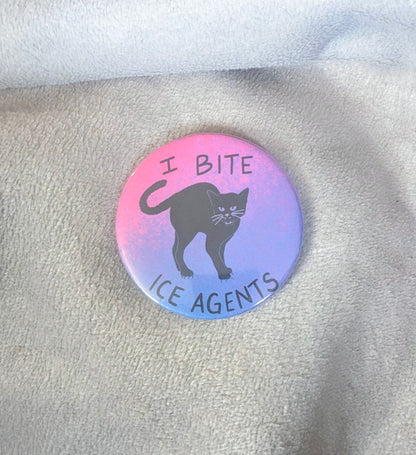 I Bite ICE Agents button