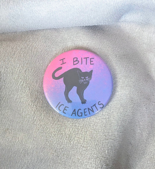 I Bite ICE Agents button